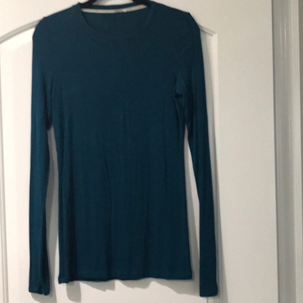 Anthropologie Teal Top Size L